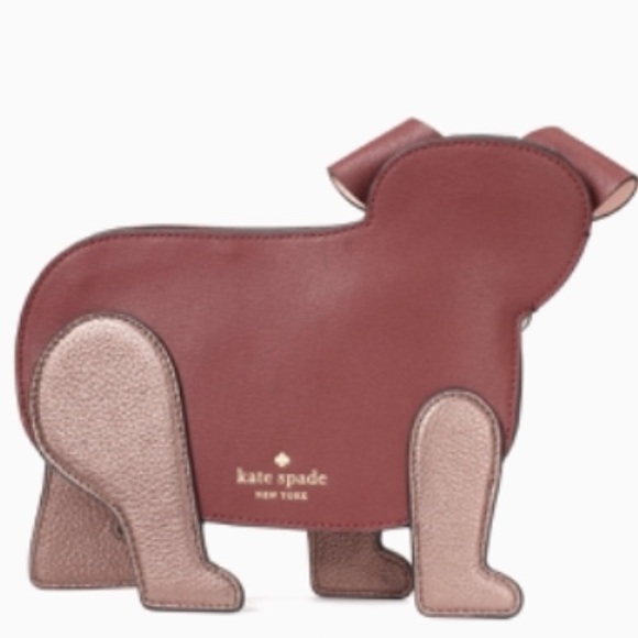 Kate Spade Pup Dog Crossbody Cherrywood WKRU6239 - Picture 4 of 4